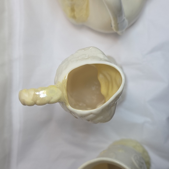 Belleek Erne Vase, Undine Water Maiden Girl Creamer, Swan Creamer - Picture 4 of 11